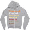 fall helvetica Zipper Hoodie