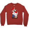 mario licking toad Crewneck Sweatshirt