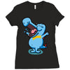 blue crocodile! Ladies Fitted T-Shirt