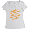 ugly pumpkin pie Women's Triblend Scoop T-shirt