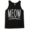 meow cute cat face Tank Top
