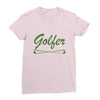 golfer Ladies Fitted T-Shirt