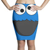 Cookie Monster Face Pencil Skirts