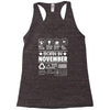 Born In November Racerback Tank