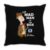 the mad man in the box Throw Pillow