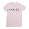Moon Phases Ladies Fitted T-Shirt