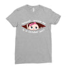 October Peeking Out Baby Girl Ladies Fitted T-Shirt