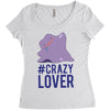 #crazylover clearance Women's Triblend Scoop T-shirt