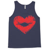 lip print heart Tank Top