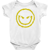 evil smiley emoticon Baby Onesie