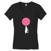 bubble moon Women's V-Neck T-Shirt