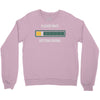 please wait. getting drunk. Crewneck Sweatshirt