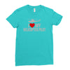 i' love my helicopter pilot Ladies Fitted T-Shirt