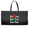 Love Rose Weekender Totes