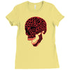 geometric skull Ladies Fitted T-Shirt