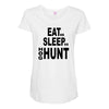 eat sleep hog hunt Maternity Scoop Neck T-shirt