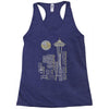 seattle skyline Racerback Tank