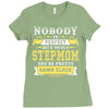 Nobody Is Perfect But If You Are A Stepmom You Are Pretty Damn Close Ladies Fitted T-Shirt