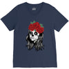 Skull Girl V-Neck Tee