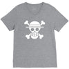 onepiece  straw hat crew flag luffy pirates anime V-Neck Tee