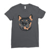 blue and tan frenchie Ladies Fitted T-Shirt