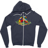 rubik's cube Zipper Hoodie