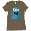 angry monster Ladies Fitted T-Shirt