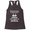 fishing funny Racerback Tank