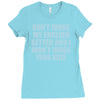 dont judge my english setter Ladies Fitted T-Shirt