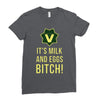 milk and eggs Ladies Fitted T-Shirt