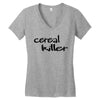 cereal killer Women's V-Neck T-Shirt