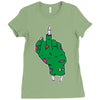 rude zombie Ladies Fitted T-Shirt