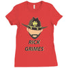 rick grimes walking dead Ladies Fitted T-Shirt