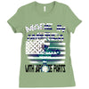 made in america 2 Ladies Fitted T-Shirt