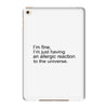 the oc allergic reaction iPad Mini 4