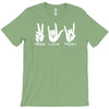 peace love rock funny T-Shirt
