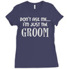 wedding day stag night marriage Ladies Fitted T-Shirt