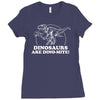 dinosaurs are dino mite Ladies Fitted T-Shirt