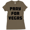 pray for las vegas Ladies Fitted T-Shirt
