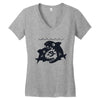big shark little fish Women's V-Neck T-Shirt
