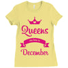 queens are born in december Ladies Fitted T-Shirt