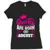 Queens Are Born in August Ladies Fitted T-Shirt