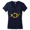 gold fish Women's V-Neck T-Shirt