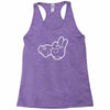 rude hands, ideal gift or birthday present. Racerback Tank