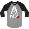 mass effect  alliance n7 logo 3/4 Sleeve Shirt