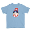 4th of July Peeking Baby Inside Egg Youth Tee