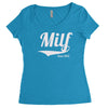 milf since 2012 Women's Triblend Scoop T-shirt