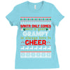 santa only comes once a year grampy is always here to cheer Ladies Fitted T-Shirt