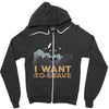 I Want to Leave Zipper Hoodie