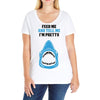 Feed Me and Tell Me I'm Pretty Baby Boy Ladies Curvy T-Shirt
